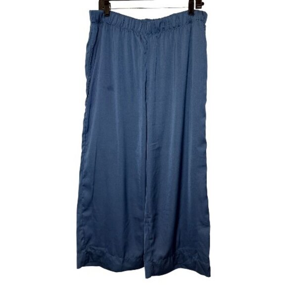 Banana Republic wide leg pants blue women's size L - Picture 2 of 4